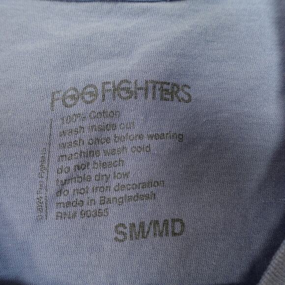 Foo Fighters Shirt Womens Small Medium Band Tee Concert Blue Graphic - Picture 2 of 7